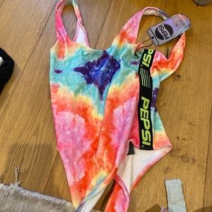 NWT Pepsi tie dye bodysuit